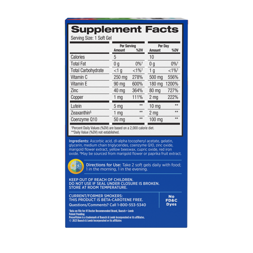 PreserVision® AREDS 2 Formula + CoQ10 Soft Gels