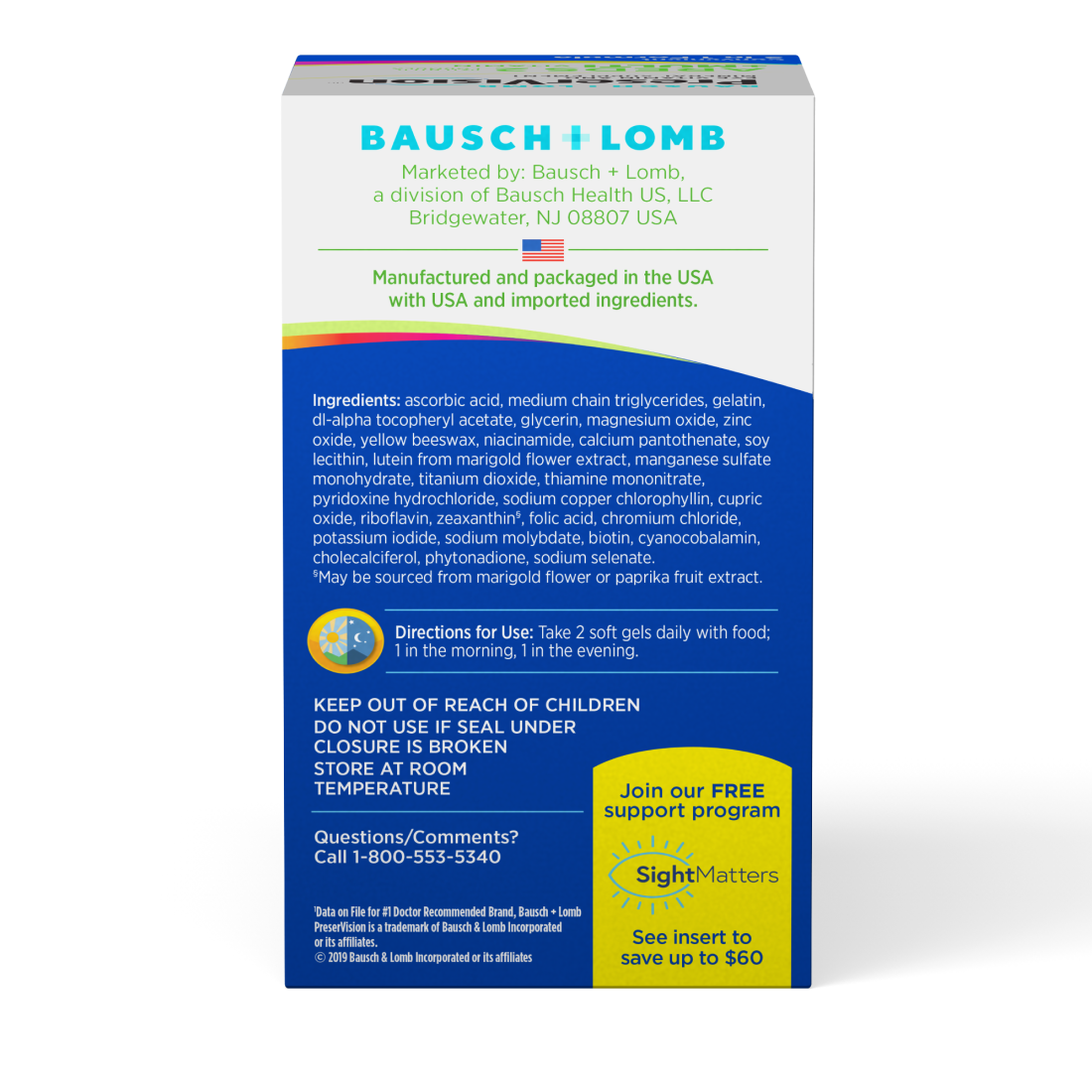 PreserVision® AREDS 2 Formula + Multivitamin
