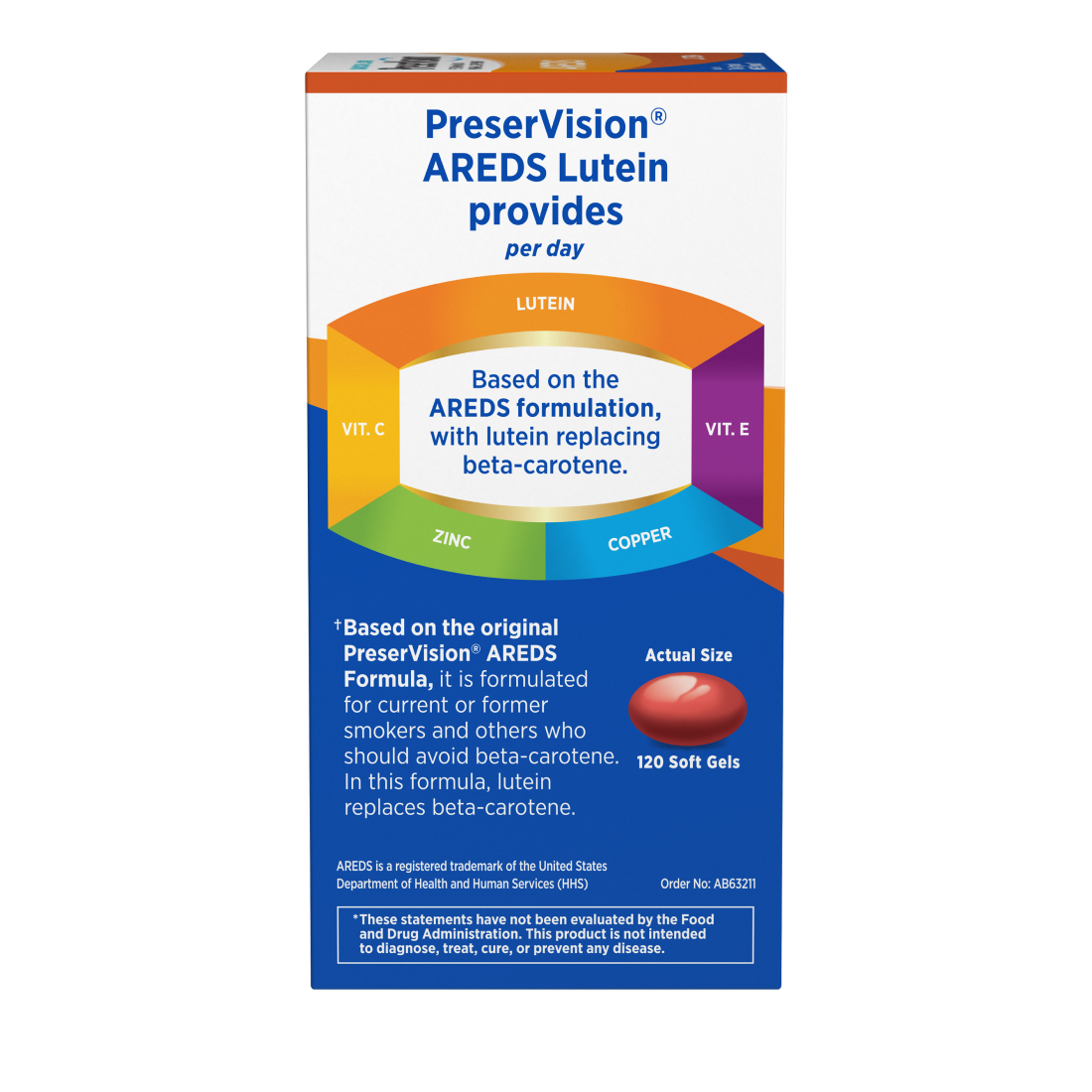 PreserVision® AREDS Lutein Formula Soft Gels